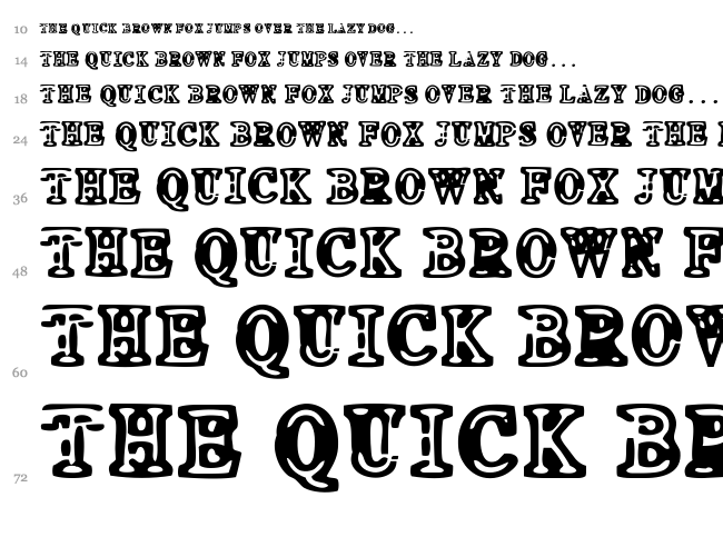 Neo Protein font waterfall